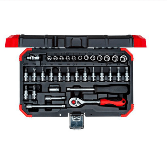 Jogo Soquete 1/4 De 4 A 13mm 33 Peças Gedore Red R49003033