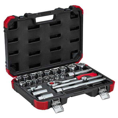 Jogo Soquetes Gedore Red Sextavado 1/2 Com 24 Pçs R69003024