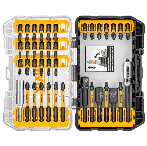 Jogode Bits e Soquetes 1/4'' Flextorq com 40 Peças DWA2T40IRSET -Dewalt