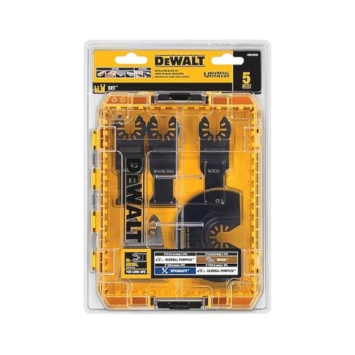 Kit de Lâminas Multicortadoras Oscilantes com 05 Peças + Maleta -Dewalt