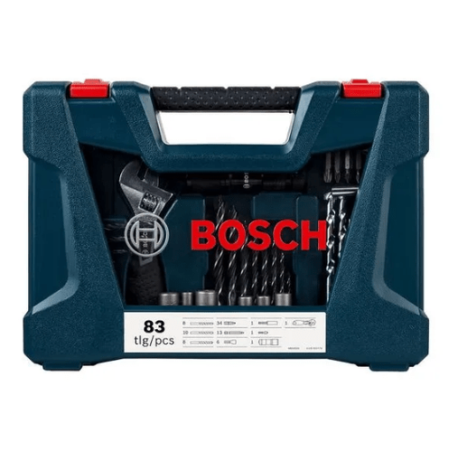 Kit de pontas e brocas em Titânio Bosch V-Line 83 peças