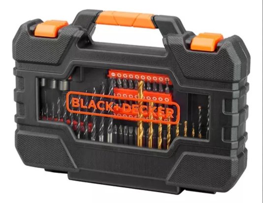 Kit Ferramentas Brocas Bits E Pontas 104 A7230 Black Decker