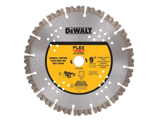 Lamina Serra Diamantada Segmentado. FV 9 Pol. x 7/8 Pol. DWAFV8900 Dewalt