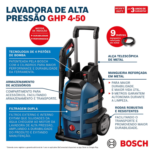Lavadora de Alta Pressão Bosch GHP 4-50 2200W 220V