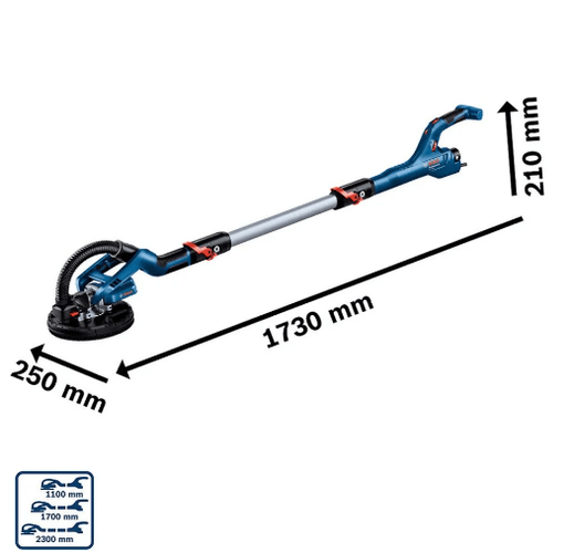 Lixadeira de Parede Drywall GTR 550 com Maleta BOSCH