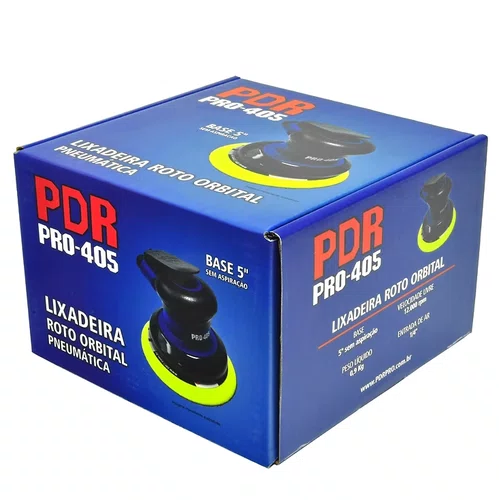 Lixadeira pneumatica roto orbital 5'' sem aspiração modelo PRO-405 PDR