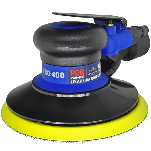 Lixadeira pneumatica roto orbital 6'' com aspiração modelo PRO-400 PDR