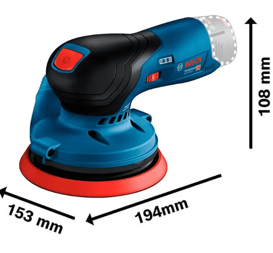 Lixadeira Roto Orbital 125mm 5" a Bateria 12V Bosch GEX 12V-125