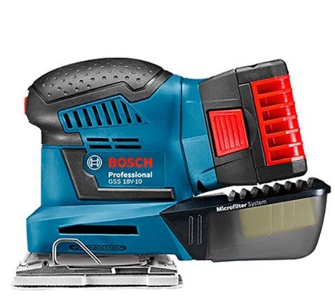 Lixadeira Vibratória Sem Fio Gss 18v-10 Professional sem bateria e carregador BOSCH