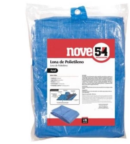 Lona de Polietileno Azul 6x5 Metros 100 Micras Nove54 -Vonder