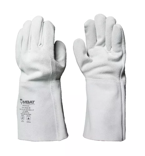 Luva de Raspa Petroleira Cano 15cm CA 49648  Tamanho 9 -  Imbat
