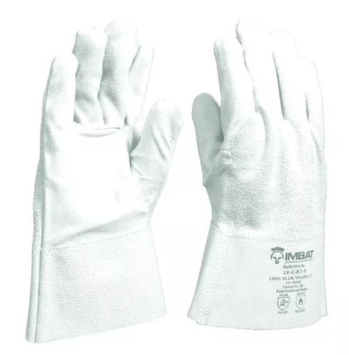 Luva de Raspa Petroleira Cano Curto 7cm  CA 49661  Tamanho 9 - Imbat