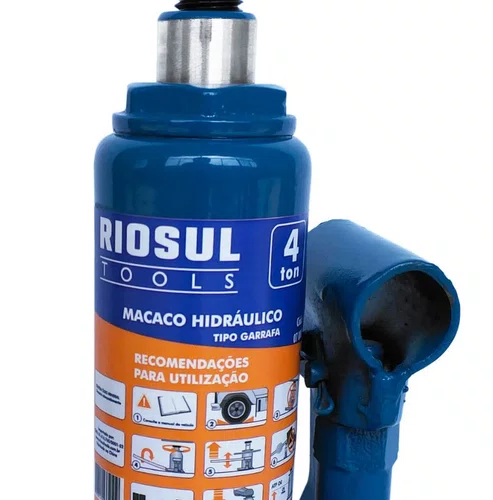 Macaco Garrafa Hidráulico 4 Toneladas RIOSUL TOOLS-R070002