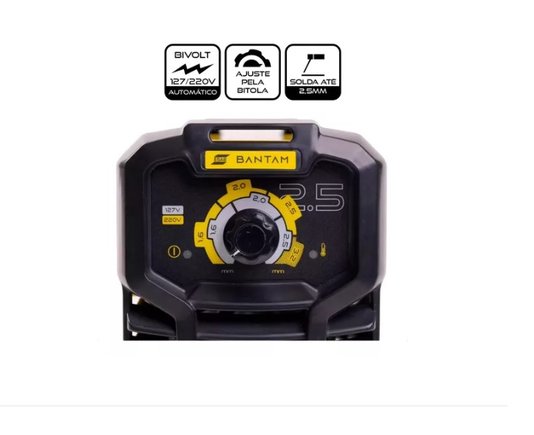 Máquina De Solda Inversora Bantan 2,5 15-120A Bivolt 110/220V Esab