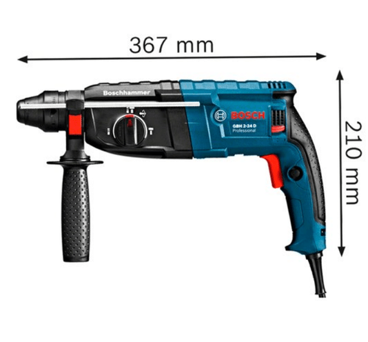 Martelete Perfurador/Rompedor 820W GBH 2-24D 2,7J 24MM 220V -Bosch
