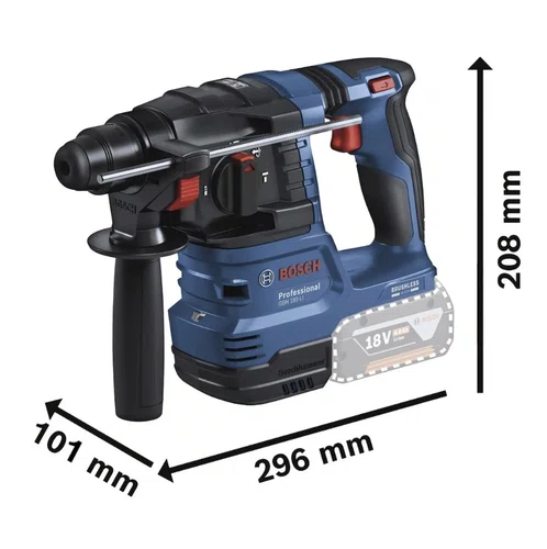 Martelete Perfurador/Rompedor 18V GBH 185-LI SB 1,9J 22MM Sem Bateria e Carregador -Bosch
