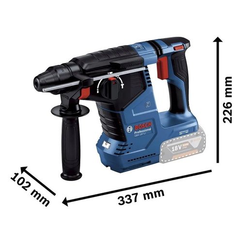 Martelete Perfu/Rompedor a Bateria 18V GBH 187-LI 2,4j SDS Plus 24mm Sem Bateria e Carregador -Bosch
