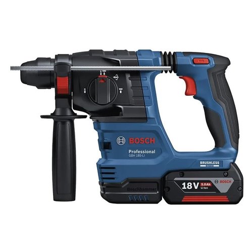 Martelete Rompedor 18V GBH 185-LI SB 1,9J 22MM com 02 Baterias 4ah + Carregador e Maleta -Bosch