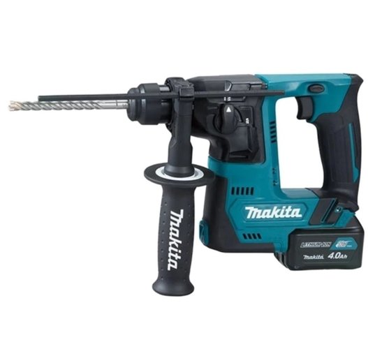 Martelete Rotativo a Bateria 12V HR140DSMJ 14MM +02 Baterias 4AH +Carregador Bivolt e Maleta -Makita
