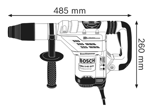 Martelo Perfurador / Rompedor 1150W GBH 5-40 DCE