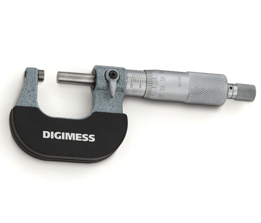 Micrômetro Externo com Arco em Ferro Fundido 0 a 25mm 110-100 058229 -Digimess