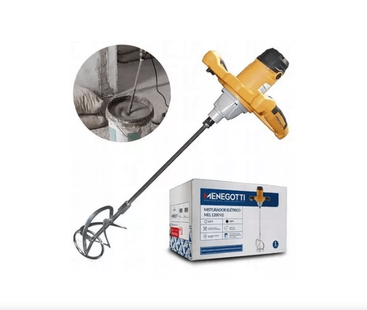 Misturador Elétrico De Argamassa e Tintas MEL-1200 1200W 220V -Menegotti