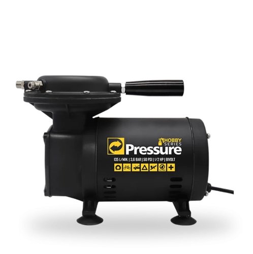 Motocompressor de Ar Direto Hobby Series 135L/min 50PSI Motor 1/2HP Bivolt -Pressure