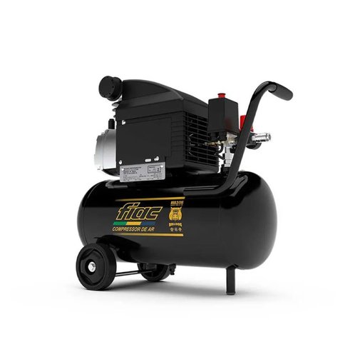Motocompressor de Ar FIAC Bulldog 8,2/24 120PSI Motor 1,5HP Com Rodas 220V -Pressure