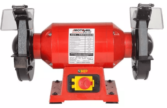 Motoesmeril MT-100I 1,0CV Trifásico 220/380V -Motomil