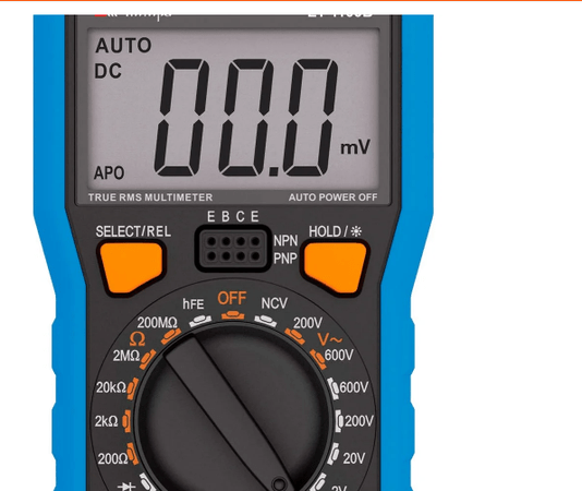 Multímetro Digital CAT II 600V True RMS com Detector de Tensão sem Contato MINIPA-ET-1100B