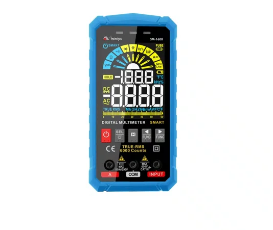 Multimetro Digital SM-1600 CAT III 600V AC/DC Com Display -Minipa