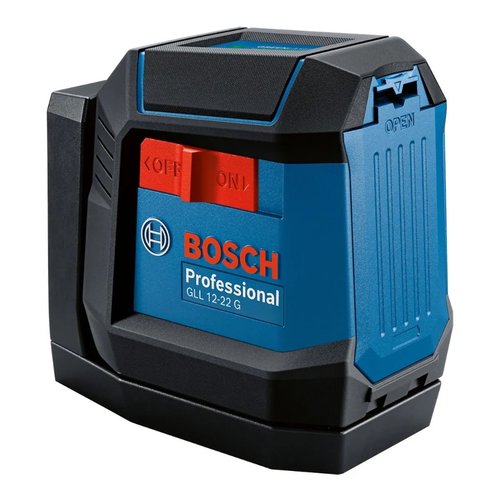 Nivel a Laser 2 linhas Verdes 12M GLL 12-22G de Chão + Pilha -Bosch