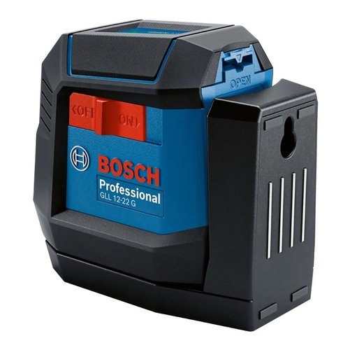 Nivel a Laser 2 linhas Verdes 12M GLL 12-22G de Chão + Pilha -Bosch