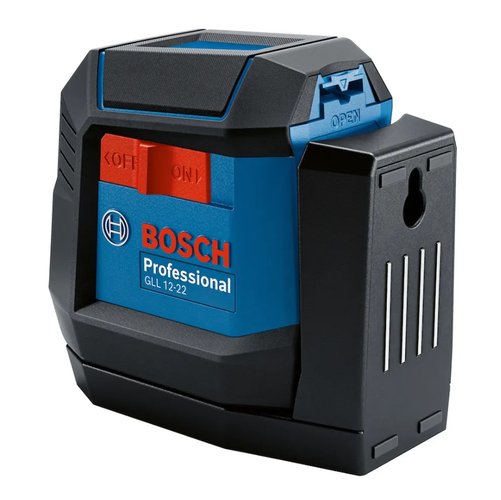 Nivel a Laser 2 Linhas Vermelhas 12M GLL 12-22 de Chão + Pilha -Bosch