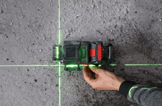 Nivel a Laser 360G GLL 120-33 G 240M Linhas Verdes de Chão +Receptor e Maleta -Bosch