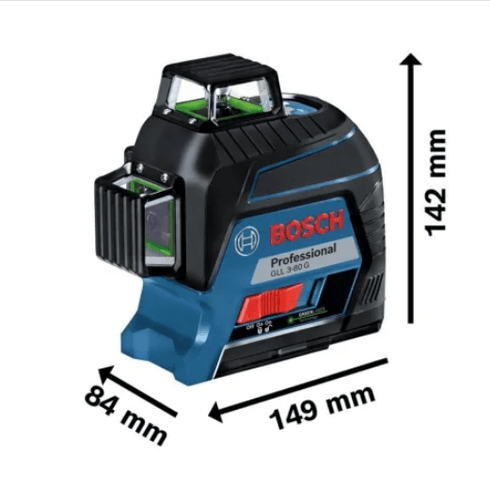 Nível a laser 3 linhas verdes com alcance de 30 m 360° - GLL 3-80 G