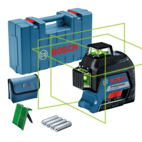 Nível a laser 3 linhas verdes com alcance de 30 m 360° - GLL 3-80 G
