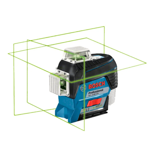 NIVEL A LASER GLL 3-80 CG 120M LINHAS VERDE COM RECEPTOR LR7