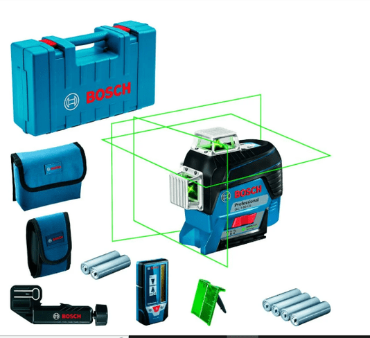 NIVEL A LASER GLL 3-80 CG 120M LINHAS VERDE COM RECEPTOR LR7