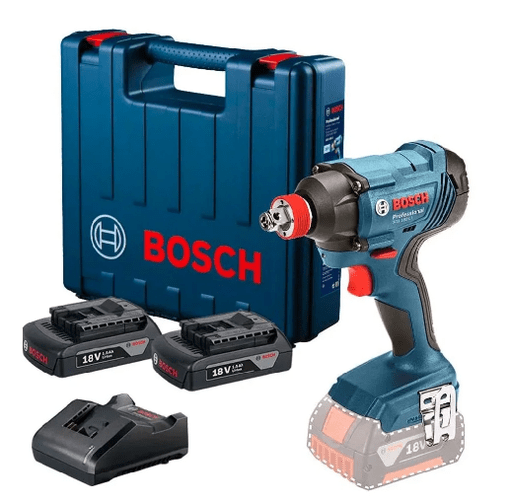 Parafusadeira / Chave de Impacto GDX 180-LI com 02 Baterias + Carregador Bivolt e Maleta -Bosch