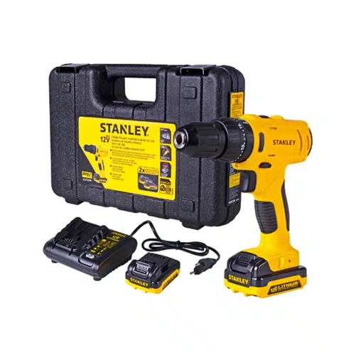 Parafusadeira de Impacto 12V 3/8'' SCH121S2K-BR +Kit Carregamento Bivolt e Maleta -Stanley