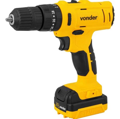 Parafusadeira de Impacto a Bateria 12V PFV 120I 3/8'' + Kit Carregamento e Maleta -Vonder