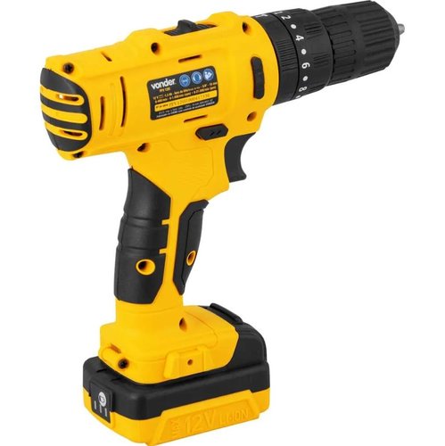 Parafusadeira de Impacto a Bateria 12V PFV 120I 3/8'' + Kit Carregamento e Maleta -Vonder