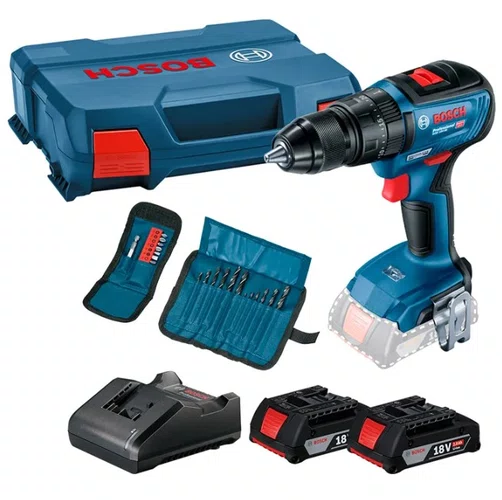 Parafusadeira de Impacto GSB 18V-50 +Kit Carregamento +23 Acessórios e Maleta -Bosch