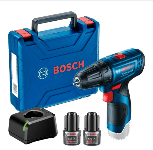 Parafusadeira Furadeira GSR 120-LI 3/8 Pol. 12V com 2 Baterias 2.0Ah Bivolt