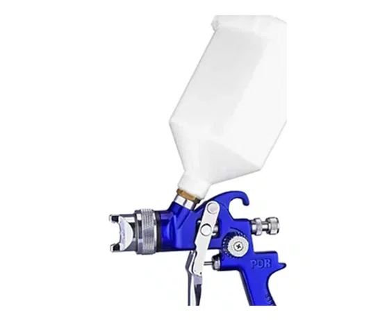 Pistola de Pintura Gravidade H.V.L.P 600ml Bico 1,7mm Entrada 1/4Pol. 8pcm PDR-PRO-55017