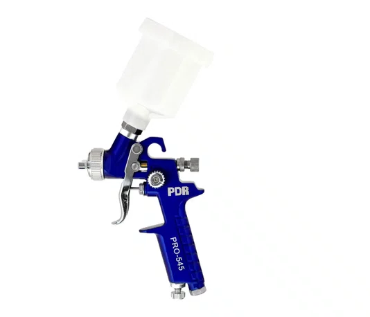 Pistola de Pintura Gravidade HVLP Bico 0,8mm 125ml com 2 Acessórios PDR-PRO-545