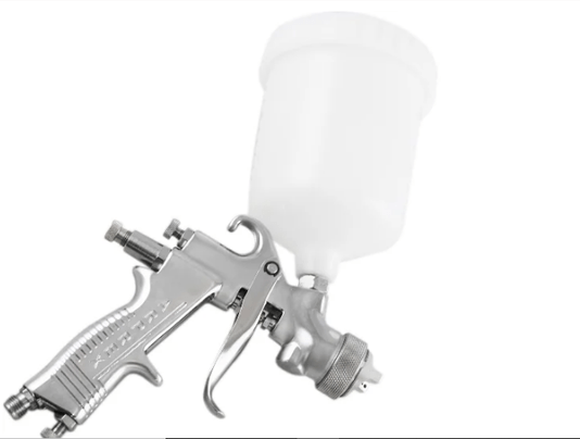 Pistola de Pintura Milenium Bico 1.3mm HVLP Alimentação por Gravidade Caneca de Nylon 600ml Com Regulador de Pressão - Arprex