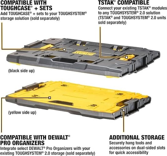 Plataforma Adaptadora Toughsystem Para Caixas TSTAK DWST08017 -Dewalt