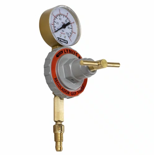 Regulador de Pressão GLP 13Kgf com Manômetro 15745-9 Lynus